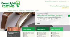 Desktop Screenshot of greenlightcoatings.com